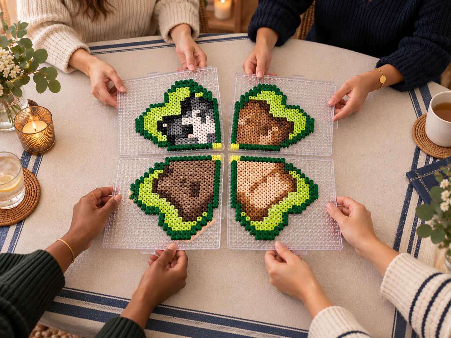 Bring the leaves together